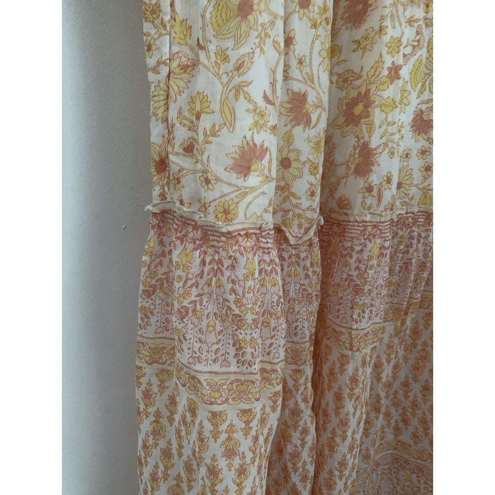 NWT Billabong Endless Sunset Dress SzS 100% Cotton Printed Maxi Boho Cottagecore - Picture 8 of 14